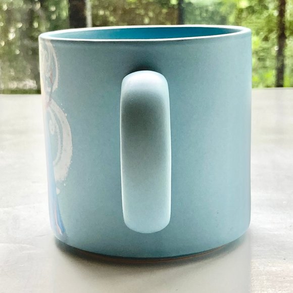 Disney Elsa Frozen Coffee Tea Mug Cup Ceramic LET IT GO Light Blue Hallmark Big - Picture 6 of 14